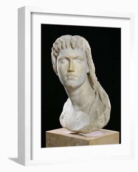 Bust of Cleopatra II (172-116 BC) or Her Daughter of Cleopatra III (141-101 BC)-null-Framed Giclee Print