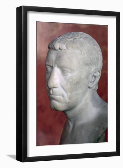 Bust of Corbulo, 1st century. Artist: Unknown-Unknown-Framed Giclee Print