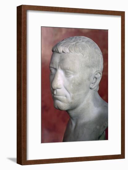 Bust of Corbulo, 1st century. Artist: Unknown-Unknown-Framed Giclee Print