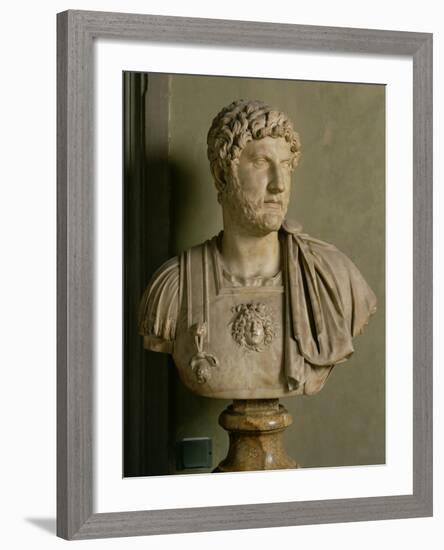 Bust of Emperor Hadrian-Roman-Framed Giclee Print