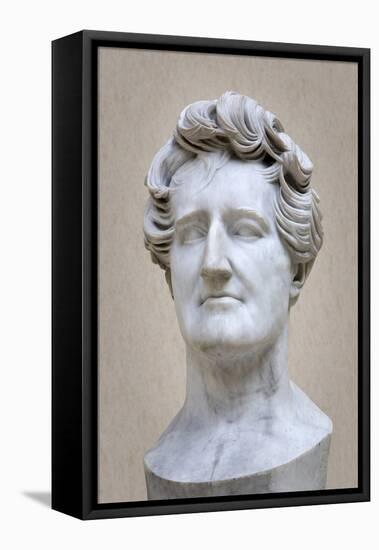 Bust of Georges Cuvier (1769-1832) (Marble)-Pierre Jean David d'Angers-Framed Premier Image Canvas