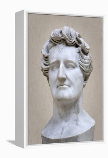 Bust of Georges Cuvier (1769-1832) (Marble)-Pierre Jean David d'Angers-Framed Premier Image Canvas