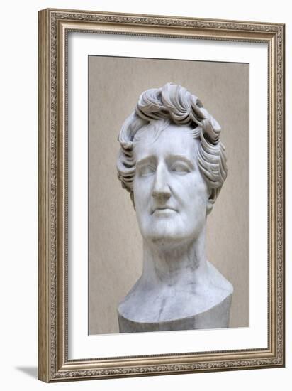 Bust of Georges Cuvier (1769-1832) (Marble)-Pierre Jean David d'Angers-Framed Giclee Print