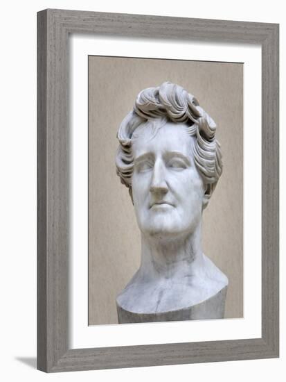 Bust of Georges Cuvier (1769-1832) (Marble)-Pierre Jean David d'Angers-Framed Giclee Print