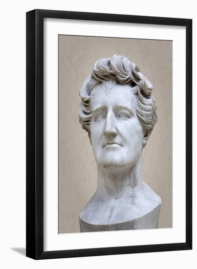 Bust of Georges Cuvier (1769-1832) (Marble)-Pierre Jean David d'Angers-Framed Giclee Print