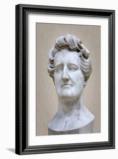 Bust of Georges Cuvier (1769-1832) (Marble)-Pierre Jean David d'Angers-Framed Giclee Print