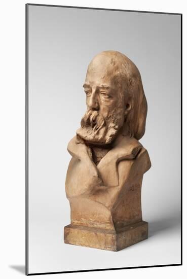 Bust of Henry Thorion, Modeled 1880 (Terracotta)-Auguste Rodin-Mounted Giclee Print