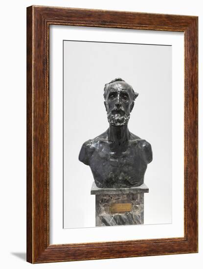 Bust of Jules Dalou, 1883-Auguste Rodin-Framed Giclee Print