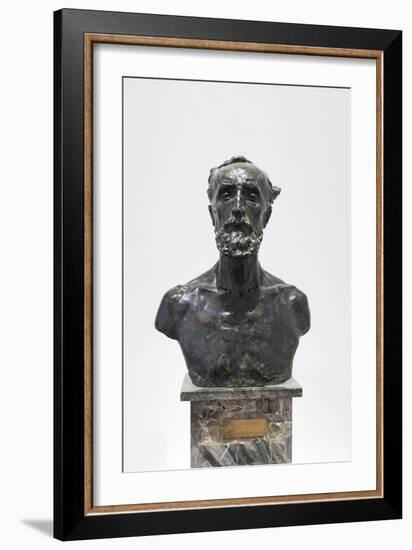 Bust of Jules Dalou, 1883-Auguste Rodin-Framed Giclee Print