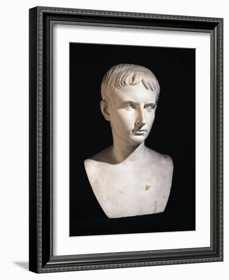 Bust of Julius Caesar as Boy, from Leiden, Netherlands B.C.-null-Framed Giclee Print