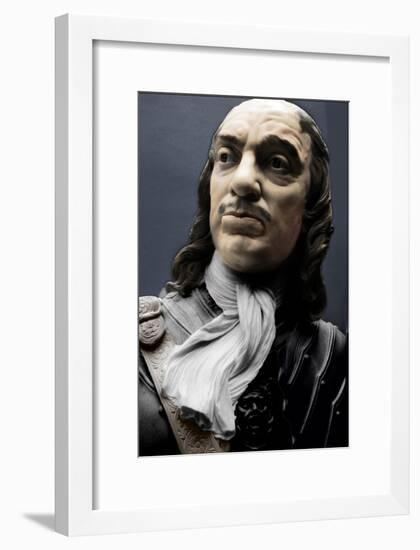 Bust of Lord Protector Oliver Cromwell, 1860-Matthew Noble-Framed Giclee Print