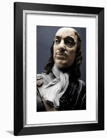 Bust of Lord Protector Oliver Cromwell, 1860-Matthew Noble-Framed Giclee Print