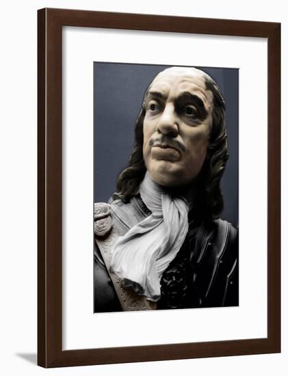 Bust of Lord Protector Oliver Cromwell, 1860-Matthew Noble-Framed Giclee Print