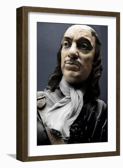 Bust of Lord Protector Oliver Cromwell, 1860-Matthew Noble-Framed Giclee Print