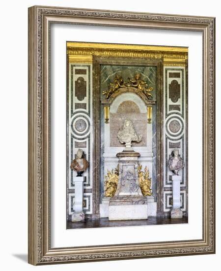 Bust of Louis XIV, Salon De Diane, Grand Apartment, Chateau De Versailles, France, 17th Century-Gian Lorenzo Bernini-Framed Photographic Print