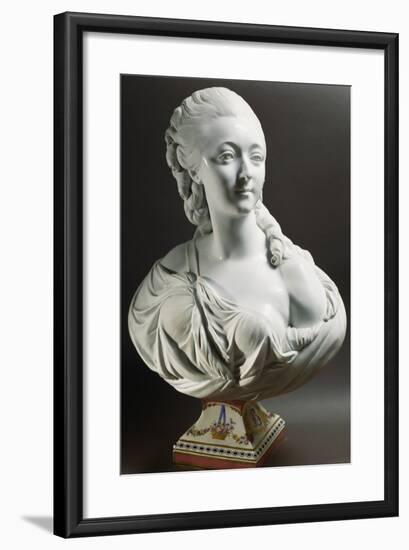 Bust of Marie-Jeanne Becu-Jean Baptiste II Lemoyne-Framed Giclee Print