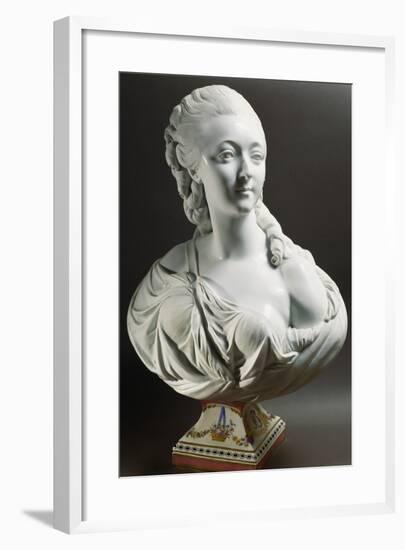 Bust of Marie-Jeanne Becu-Jean Baptiste II Lemoyne-Framed Giclee Print