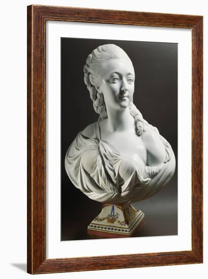 Bust of Marie-Jeanne Becu-Jean Baptiste II Lemoyne-Framed Giclee Print