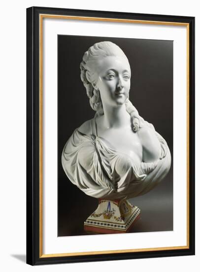 Bust of Marie-Jeanne Becu-Jean Baptiste II Lemoyne-Framed Giclee Print