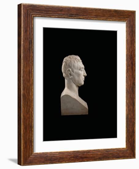 Bust of Marie-Joseph-Gilbert Du Motier, Marquis De La Fayette (1757-1834), 1829 (Marble)-Pierre Jean David d'Angers-Framed Giclee Print