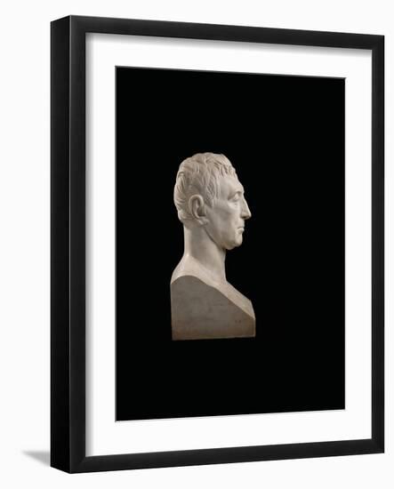 Bust of Marie-Joseph-Gilbert Du Motier, Marquis De La Fayette (1757-1834), 1829 (Marble)-Pierre Jean David d'Angers-Framed Giclee Print