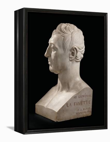 Bust of Marie-Joseph-Gilbert Du Motier, Marquis De La Fayette (1757-1834), 1829 (Marble)-Pierre Jean David d'Angers-Framed Premier Image Canvas