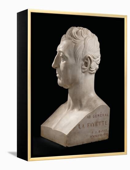 Bust of Marie-Joseph-Gilbert Du Motier, Marquis De La Fayette (1757-1834), 1829 (Marble)-Pierre Jean David d'Angers-Framed Premier Image Canvas