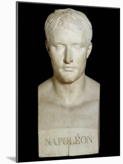 Bust of Napoleon Bonaparte - Marble Sculpture, 18Th-19Th Century-Antonio Canova-Mounted Giclee Print