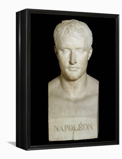 Bust of Napoleon Bonaparte - Marble Sculpture, 18Th-19Th Century-Antonio Canova-Framed Premier Image Canvas