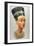 Bust of Nefertiti, Queen and Wife of the Ancient Egyptian Pharaoh Akhenaten (Amenhotep I)-null-Framed Photographic Print