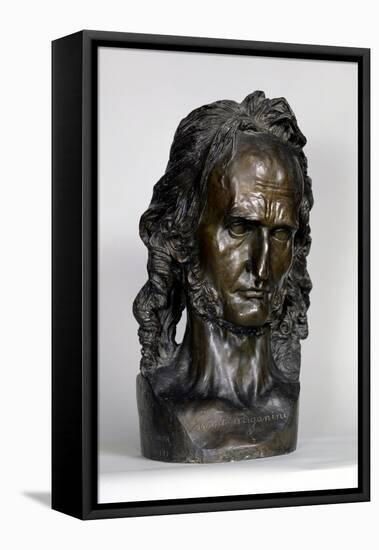 Bust of Nicolo Paganini 1830-Pierre Jean David d'Angers-Framed Premier Image Canvas