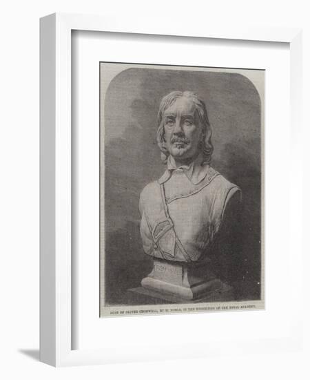 Bust of Oliver Cromwell-null-Framed Giclee Print