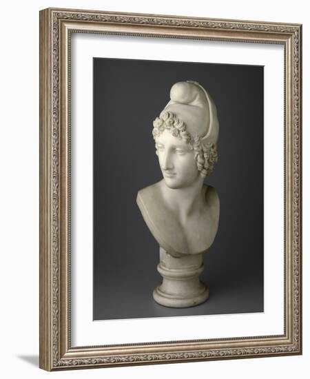 Bust of Paris, 1809 (Marble)-Antonio Canova-Framed Giclee Print