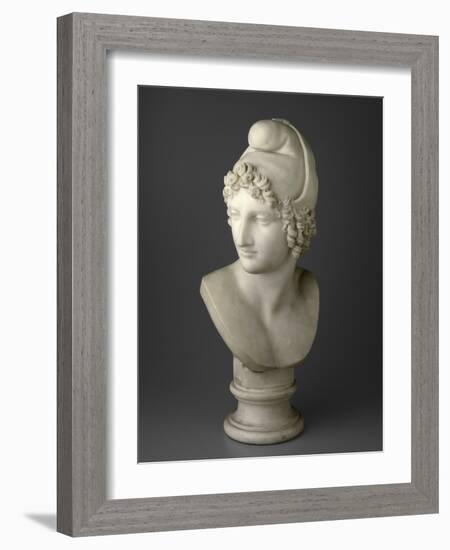 Bust of Paris, 1809 (Marble)-Antonio Canova-Framed Giclee Print