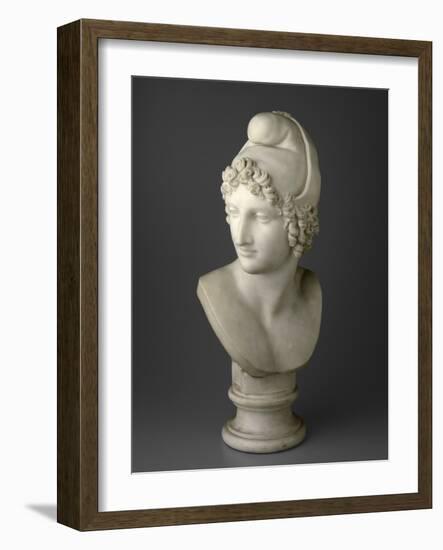 Bust of Paris, 1809 (Marble)-Antonio Canova-Framed Giclee Print