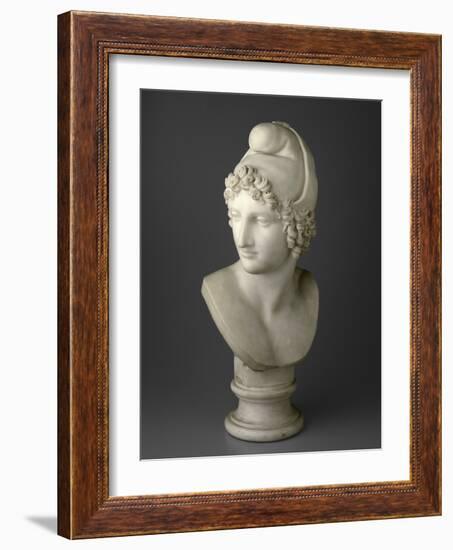 Bust of Paris, 1809 (Marble)-Antonio Canova-Framed Giclee Print