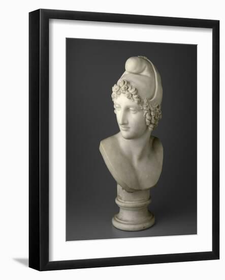 Bust of Paris, 1809 (Marble)-Antonio Canova-Framed Giclee Print