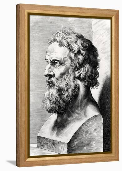 Bust of Plato (circa 427-circa 348 BC) Engraved by Lucas Emil Vorsterman (1595-1675)-Peter Paul Rubens-Framed Premier Image Canvas