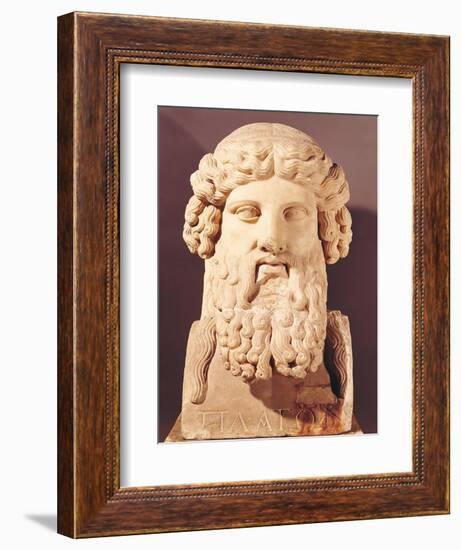 Bust of Plato (circa 428-circa 348 BC)-null-Framed Giclee Print