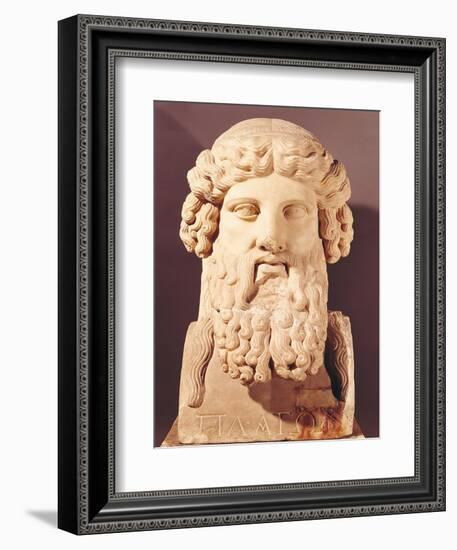 Bust of Plato (circa 428-circa 348 BC)-null-Framed Giclee Print