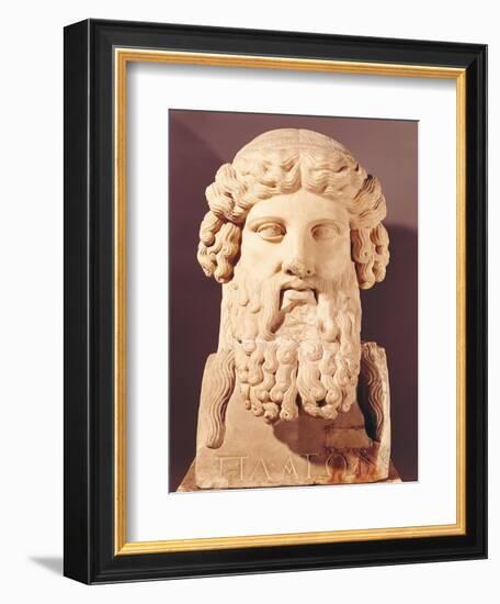 Bust of Plato (circa 428-circa 348 BC)-null-Framed Giclee Print