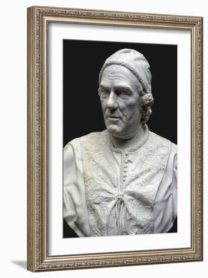 Bust of Pope Clement XIV. Artist: Christopher Hewetson-Christopher Hewetson-Framed Giclee Print