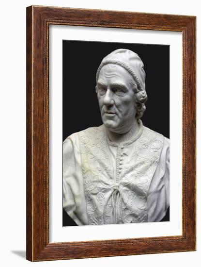 Bust of Pope Clement XIV. Artist: Christopher Hewetson-Christopher Hewetson-Framed Giclee Print