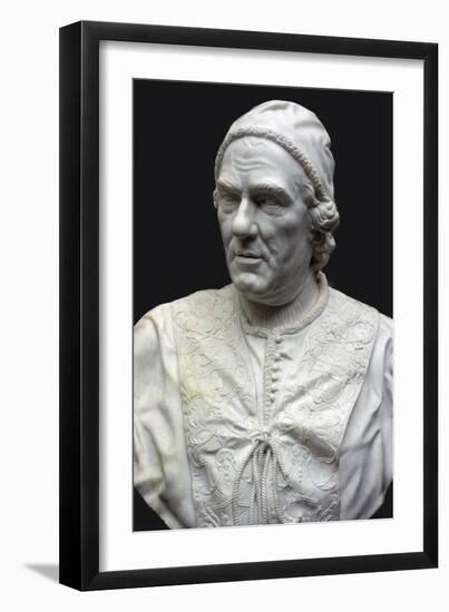 Bust of Pope Clement XIV. Artist: Christopher Hewetson-Christopher Hewetson-Framed Giclee Print