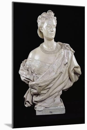 Bust of Princess Mathilde-Jean-Baptiste Carpeaux-Mounted Giclee Print