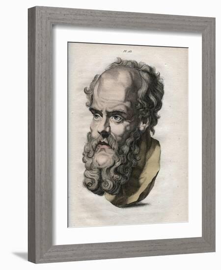 Bust of Socrates-Stefano Bianchetti-Framed Giclee Print