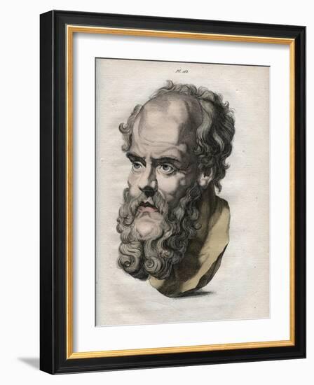 Bust of Socrates-Stefano Bianchetti-Framed Giclee Print