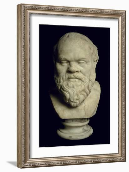 Bust of Socrates-Greek-Framed Giclee Print