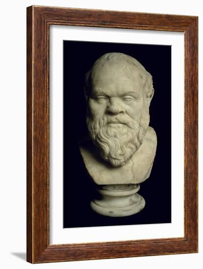 Bust of Socrates-Greek-Framed Giclee Print