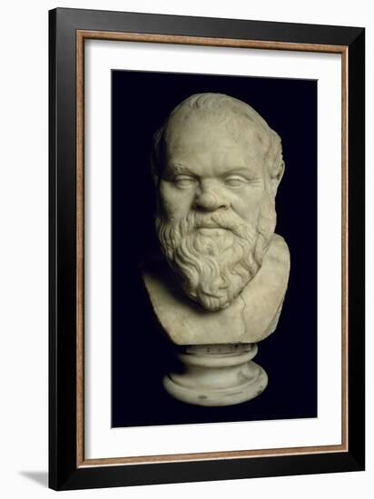 Bust of Socrates-Greek-Framed Giclee Print